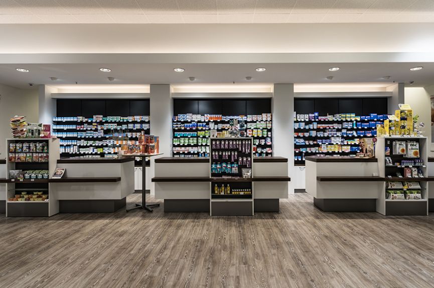 Apotheke im Scheck-In